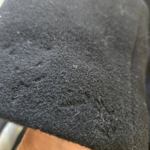 Bebe Wool With Fur Trim Crop 3/4 Length Sleeve Jacket Large - Picture 7 of 8